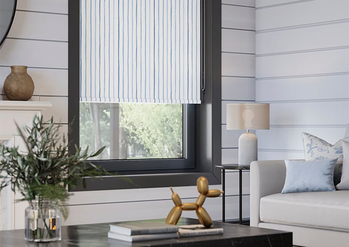 Laura Ashley Painterly Stripe, Blue - Twist&Fit Roller Blind - Image 5